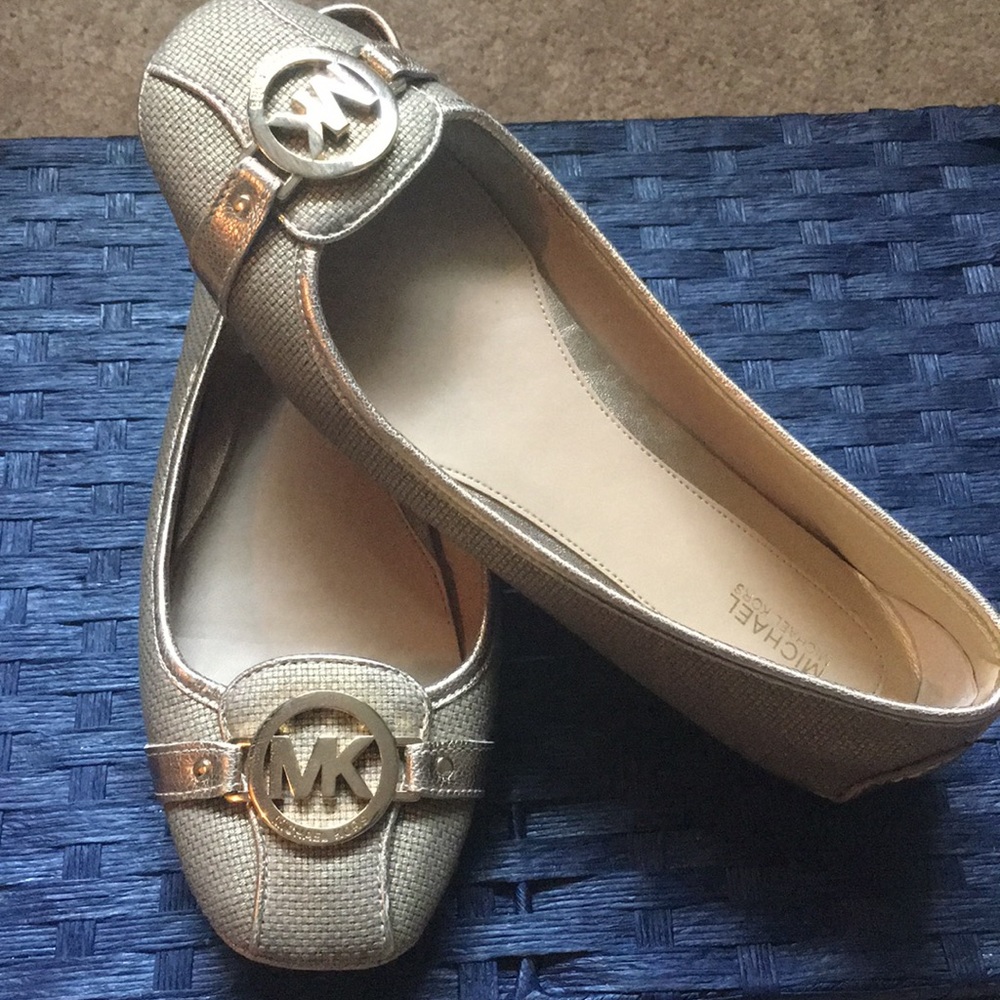 Shimmer Gold MK Flats!